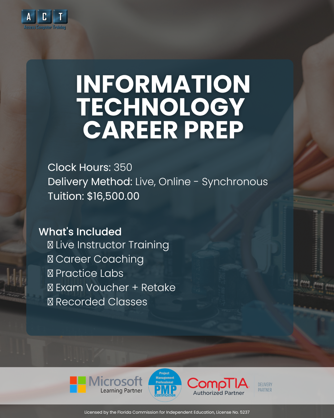 Information Technology career training in Tampa Bay