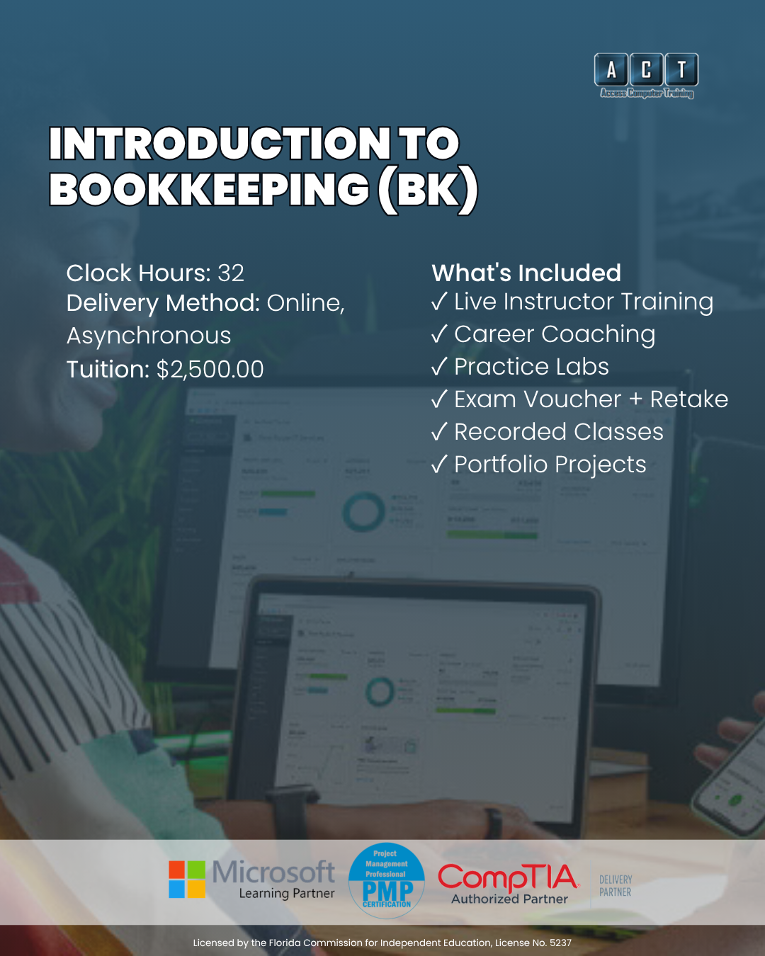 QuickBooks and bookkeeping classes in Tampa Bay