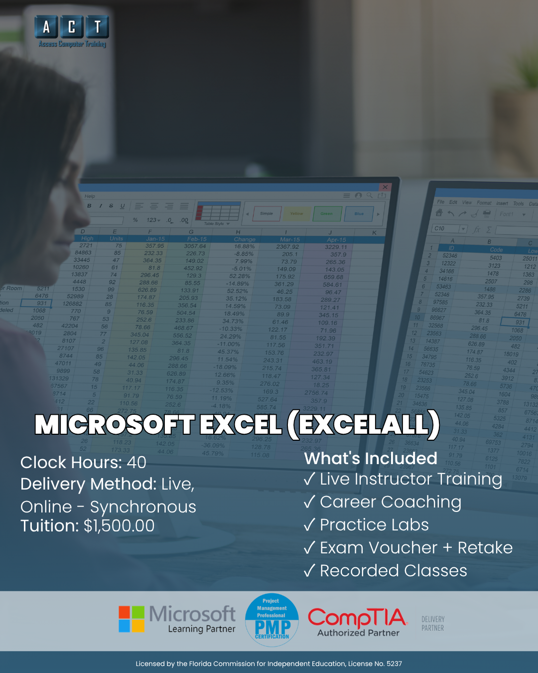 Microsoft Excel classes in Tampa Bay