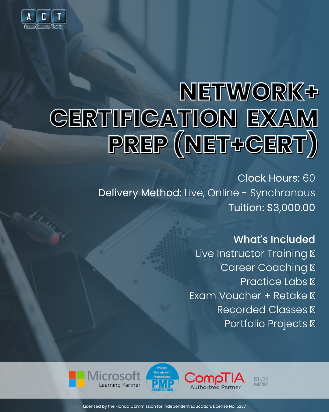 CompTIA Network+ certification training in Tampa Bay
