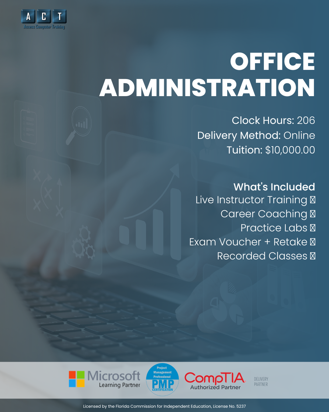 Administrative Assistant and Office Administration training in Tampa Bay