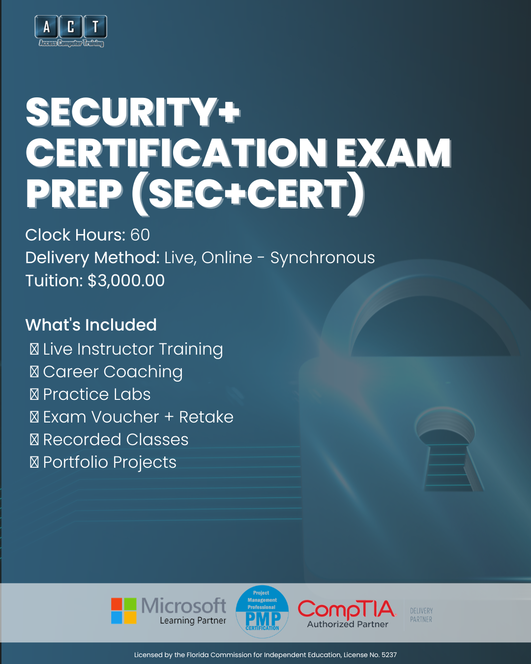 CompTIA Security+ certification training in Tampa Bay