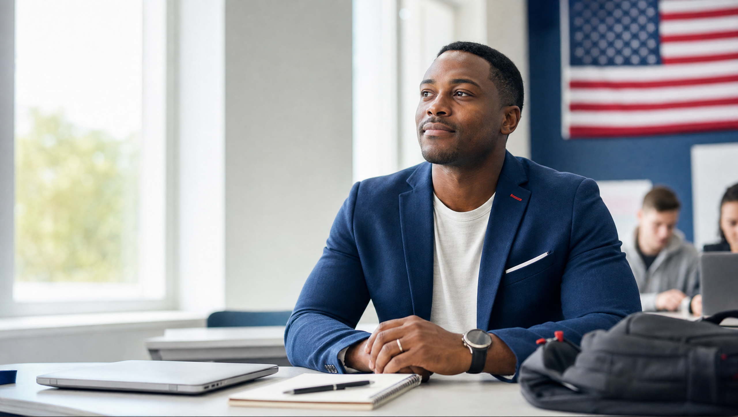 How to apply for veterans grants — a military veteran using VA education benefits for career training